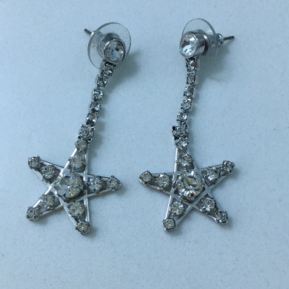 Swarovski crystal star earrings